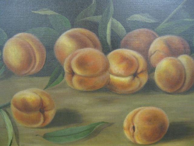 Bauer Oil Still Life with Peaches