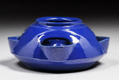 BAUER POTTERY COBALT BLUE CUTO