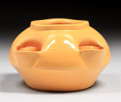 BAUER POTTERY YELLOW CUTOUT MA