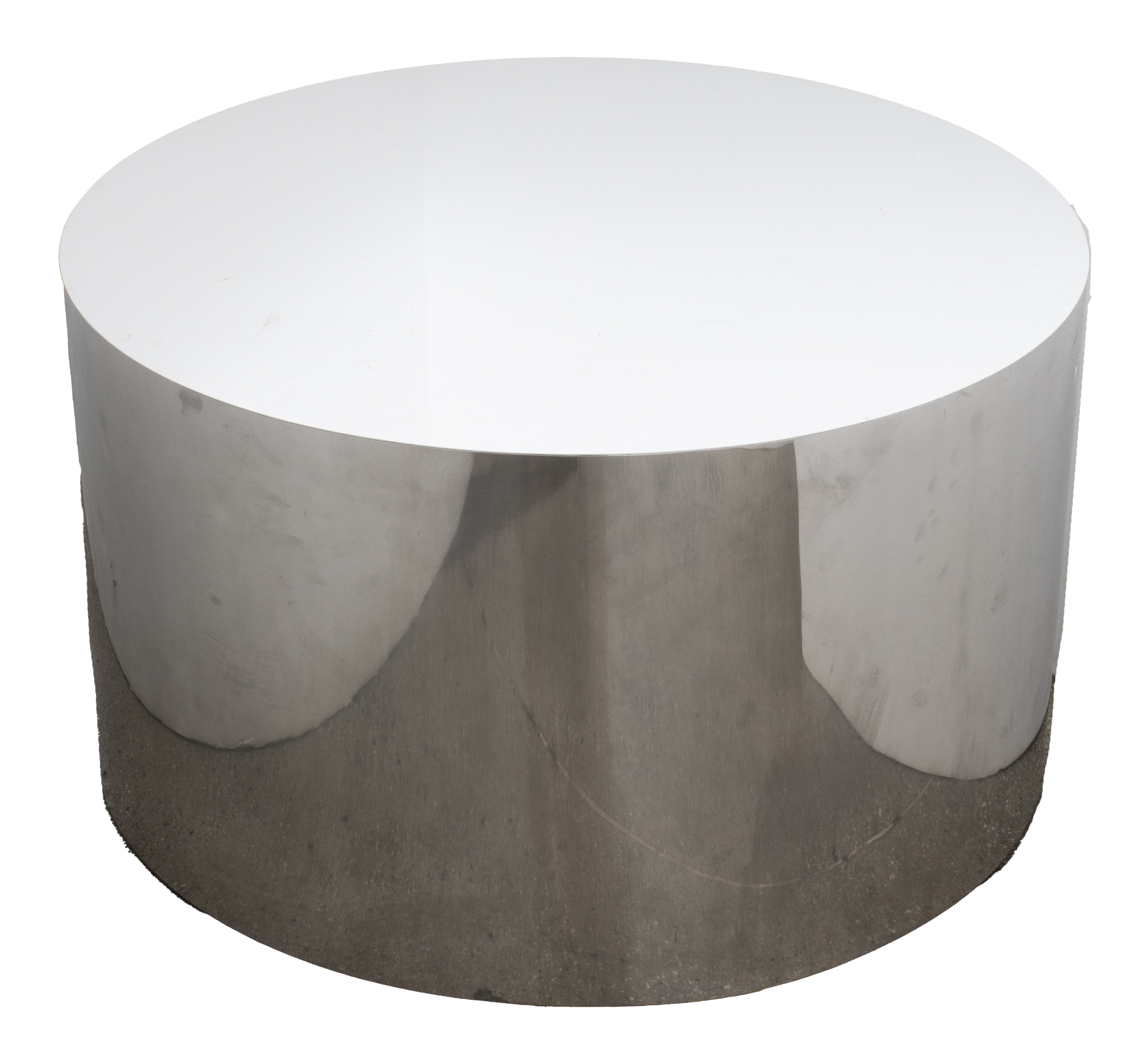 BAUGHMAN ATTR. CHROMED METAL DRUM