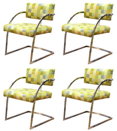 BAUGHMAN STYLE MODERN CHROMED METAL