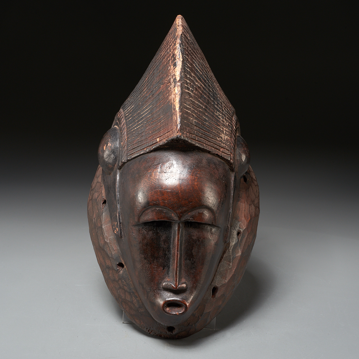 BAULE CARVED WOOD KPAN MASK