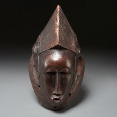BAULE CARVED WOOD KPAN MASK 19