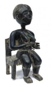 BAULE IVORY COAST SEATED WOMAN