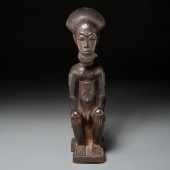 BAULE PEOPLES, OLD CARVED WOOD