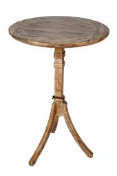 BAUSMAN ROUND TRIPOD SIDE TABL