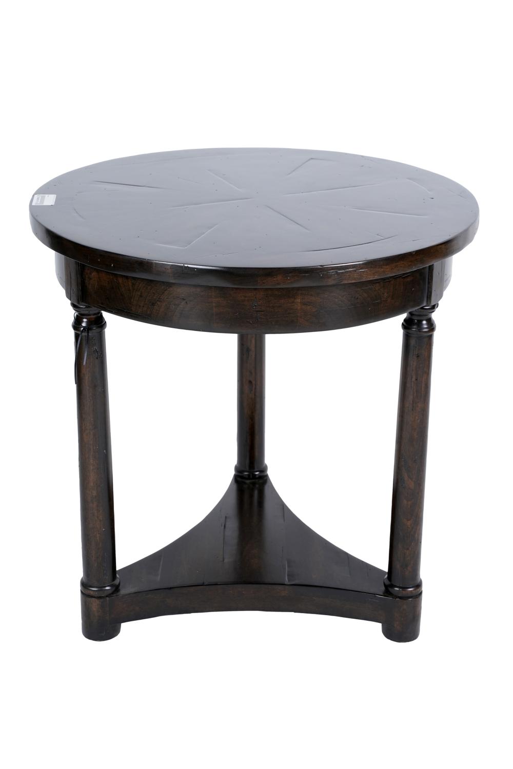 BAUSMAN STAINED WOOD LAMP TABLEwith