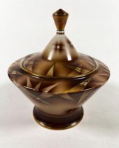 BAVARIAN ART DECO CUBIST BROWN