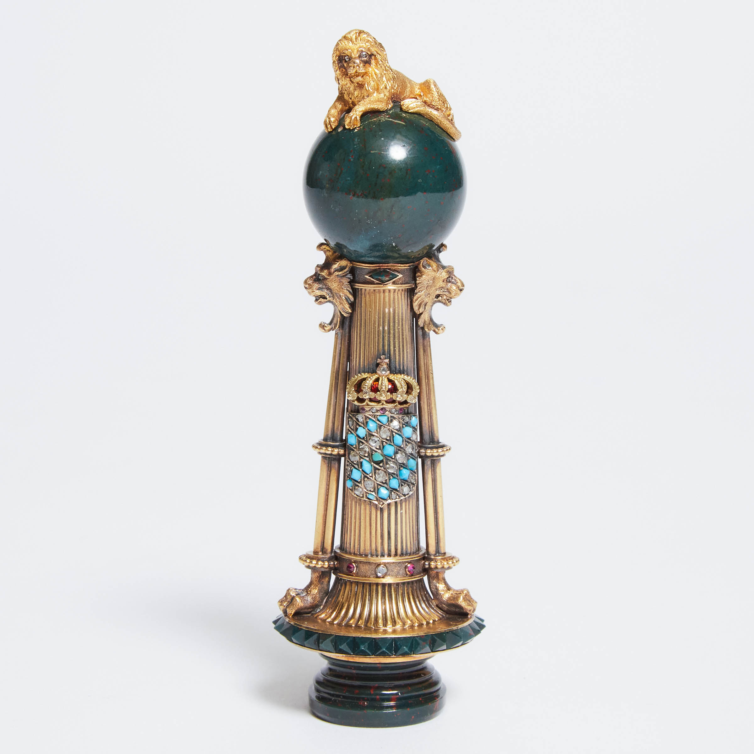 Bavarian Bloodstone Mounted