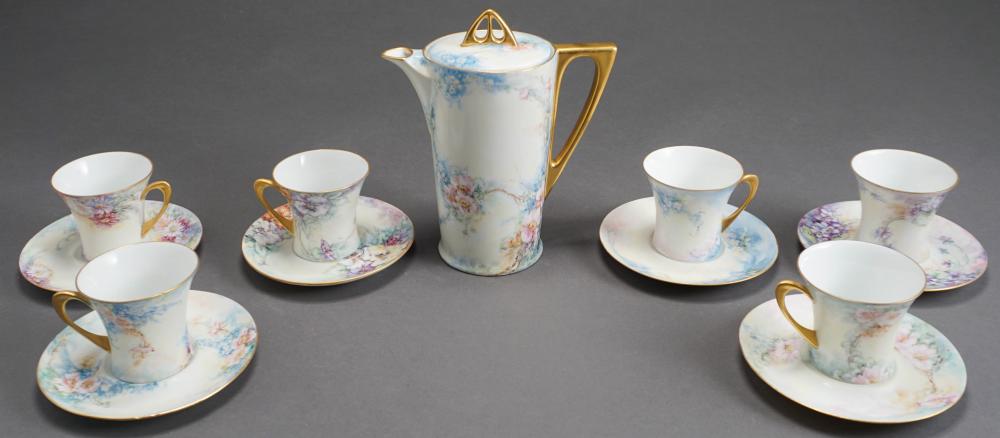 BAVARIAN FLORAL DECORATED PORCELAIN