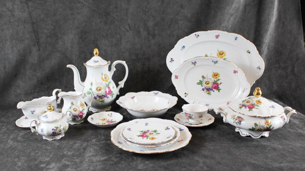 BAVARIAN "MEISSEN FLORAL" CHINA