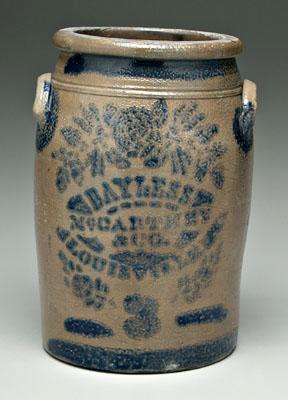 Bayless stoneware jar, salt