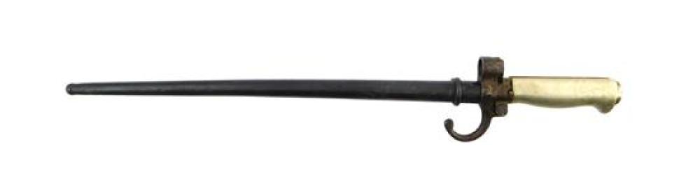 BAYONET WITH SILVER HANDLE FROM