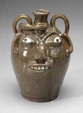 B.B. Craig face jug with snake