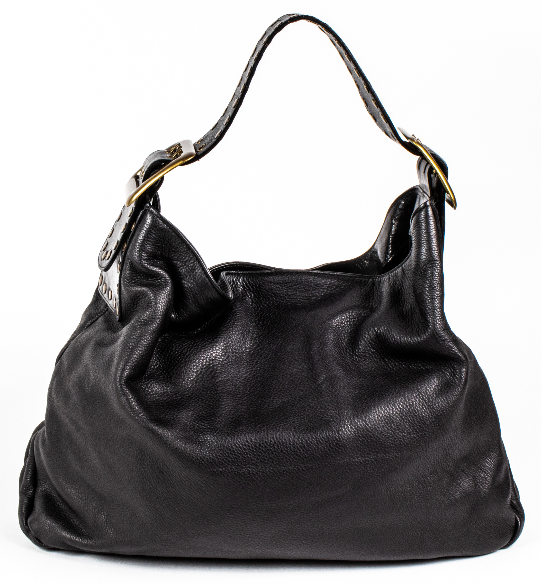 BE & D "CRAWFORD" LEATHER HANDBAG