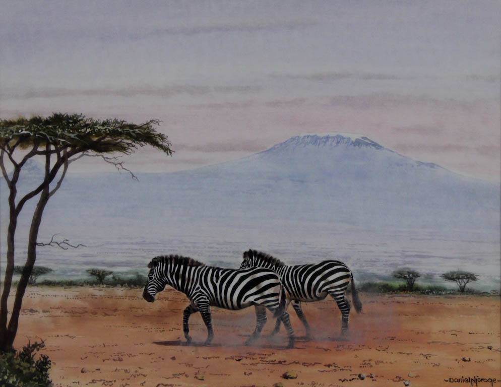 BEACH HOUSE Pastel on paper: 27 x