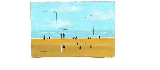 BEACH SCENE BY MARGARET CHAPMAN
