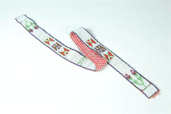 BEADED BELT.  Probably American