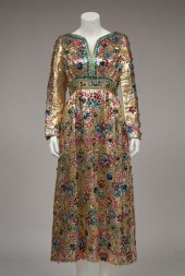 Beaded gold lame Malcolm Starr