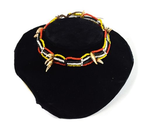 BEADED NECKLACE WITH DOGS'