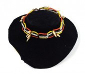 BEADED NECKLACE WITH DOGS' TEE