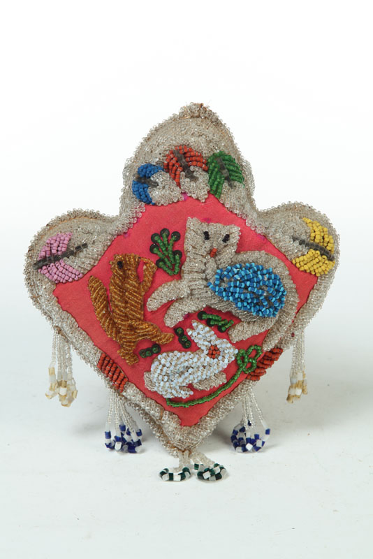 BEADED PINCUSHION.  Iroquois 