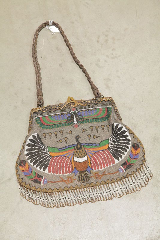 BEADED PURSE. Probably French  20th