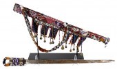 BEADED SWORD & SHEATH, OYO, YO