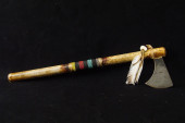 BEADED TOMAHAWK WITH LEATHER C