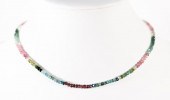 BEADED TOURMALINE NECKLACE 18K