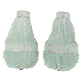 BEADED TUMBLED SEA GLASS PAIR