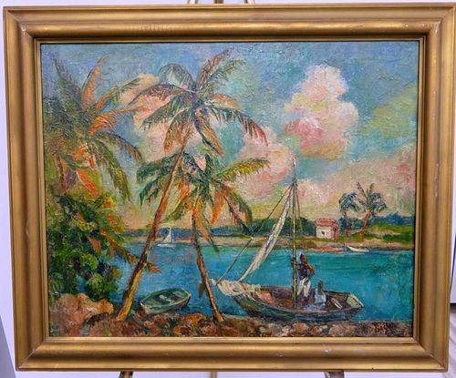 BEANIE BACKUS (USA 1906-1990) OIL