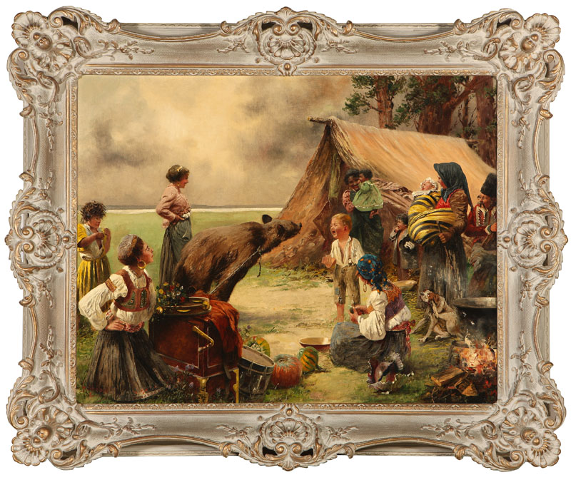 Bear in a Gypsy Camp. 25.25'' H x