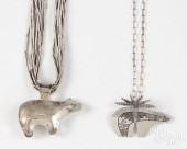 BEAR PENDANTS ON STERLING SILV
