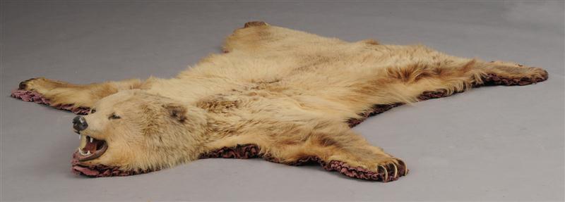 BEAR SKIN RUG 6 ft. 2 in. x 6 ft. 3