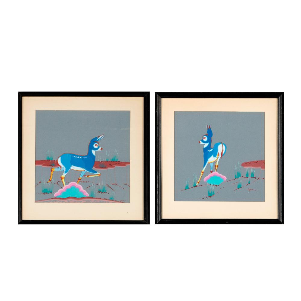 BEATIEN YAZZ, A PAIR OF UNTITLED