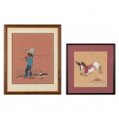 BEATIEN YAZZ, PAIR OF WORKS ON