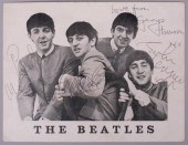 BEATLES AUTOGRAPHED OFFICIAL F