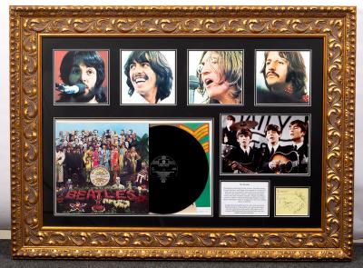 Beatles Interest: a framed