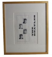 BEATLES SIGNED PHOTOA framed p