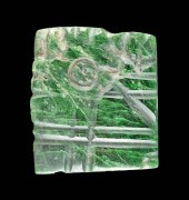 BEAUTIFUL MAYA JADE AVIAN PLAQ