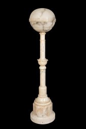 BEAUX ARTS ALABASTER GLOBULAR
