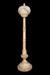 BEAUX ARTS ALABASTER GREEK KEY