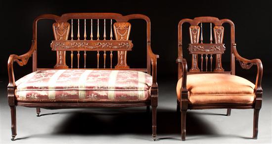 Beaux Arts style carved mahogany