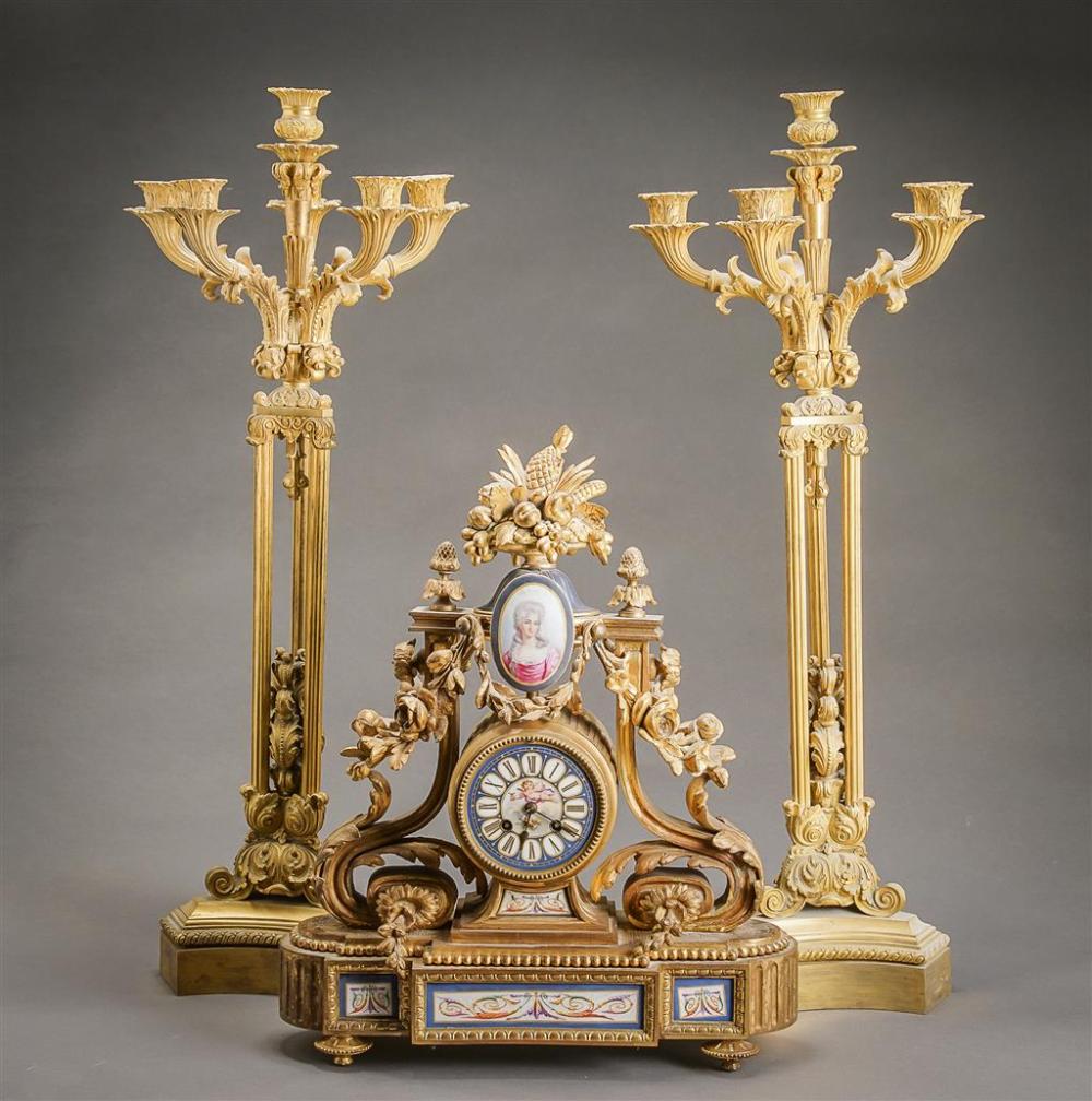 BEAUX ARTS STYLE ORMOLU MOUNTED