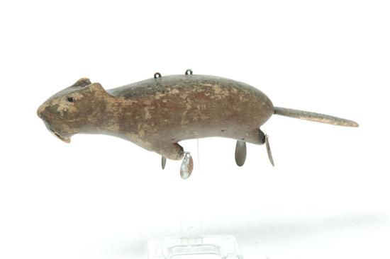 BEAVER ICE FISHING DECOY.  American