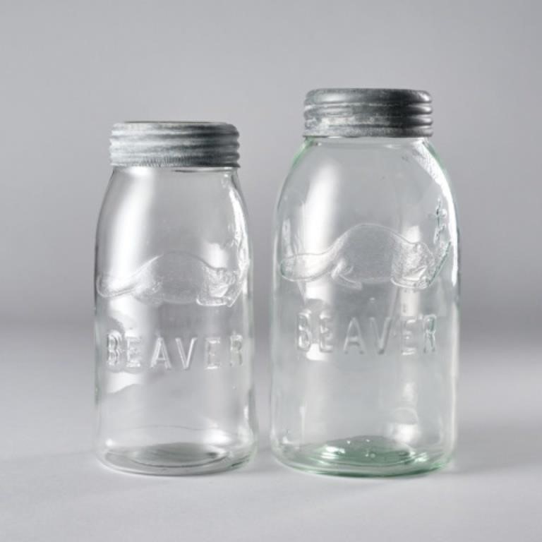 BEAVER PRESERVE JARSTwo half gallon