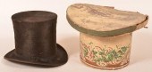 BEAVER SKIN TOP HAT MARKED " J