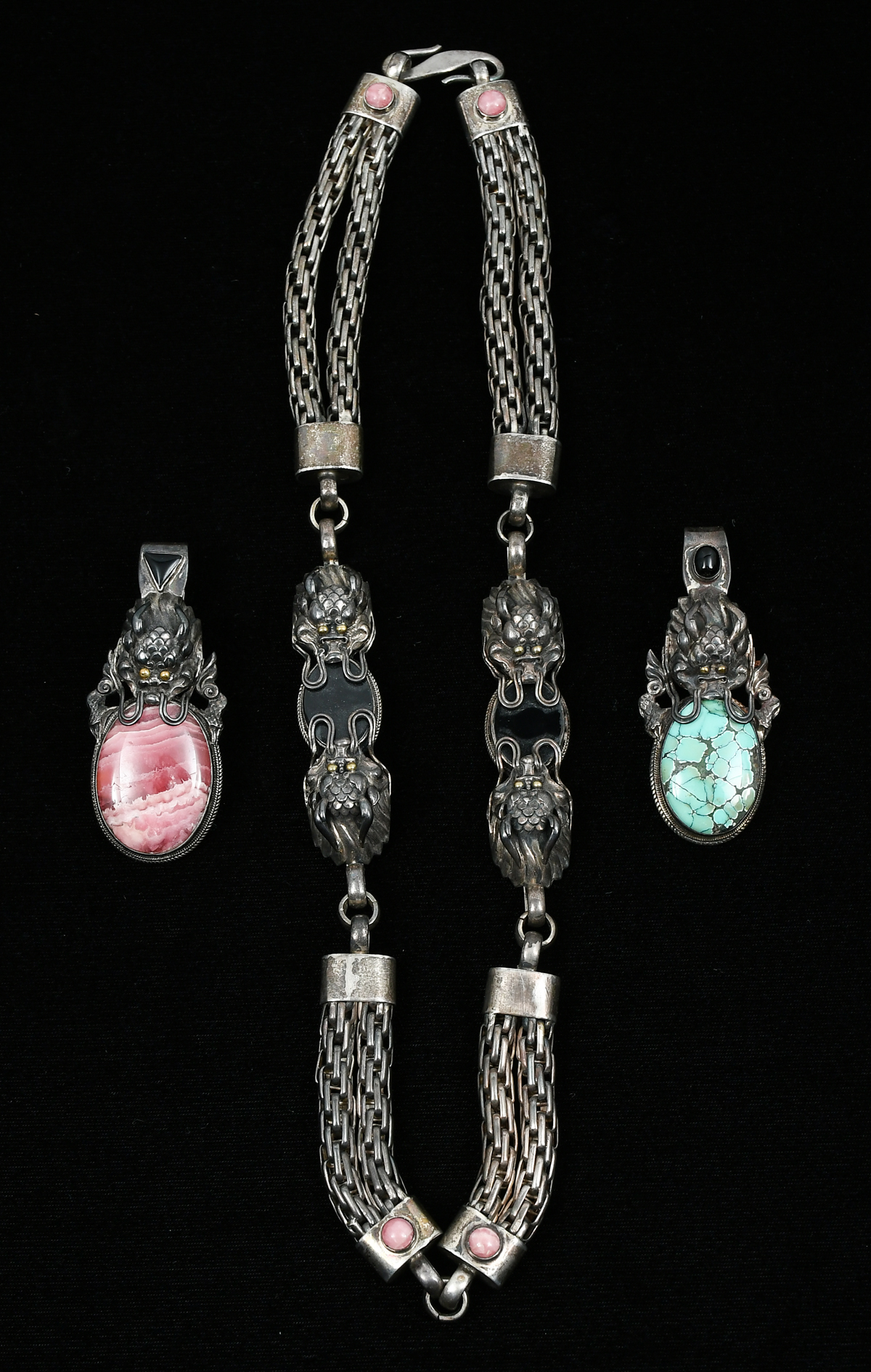 BEC STERLING JEWELRY LOT - 2 DRAGON