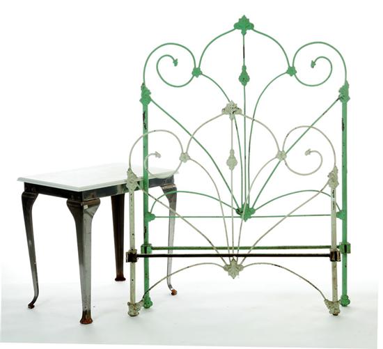 BED AND TABLE.  Includes an iron